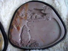 供應(yīng)優(yōu)質(zhì)藝術(shù)石茶盤 紫紅色砂巖與浮雕古城的美學融合